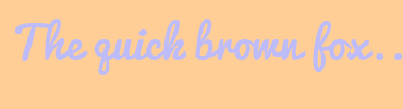 Image with Font Color BDBCF9 and Background Color FFCE97